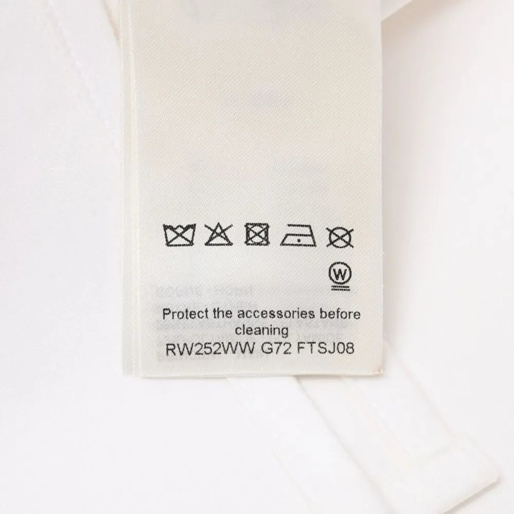 Louis Vuitton A-Line Mini Skirt in White Polyamide